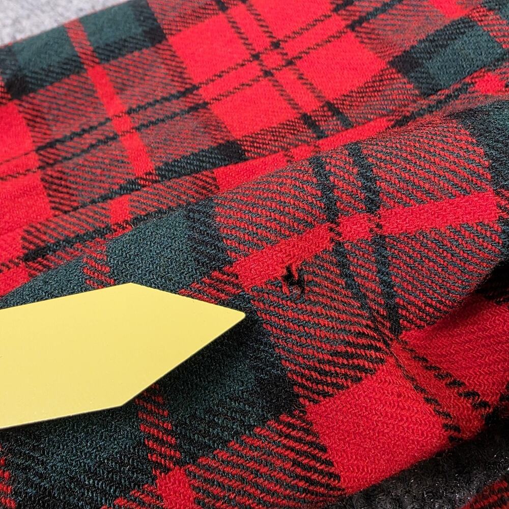 Vintage Pendleton Blazer Womens Medium Red Plaid Tartan Virgin Wool Made USA - Picture 15 of 16
